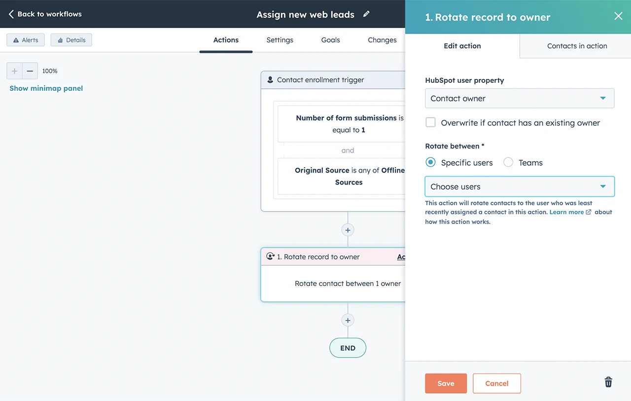 lead assignment hubspot